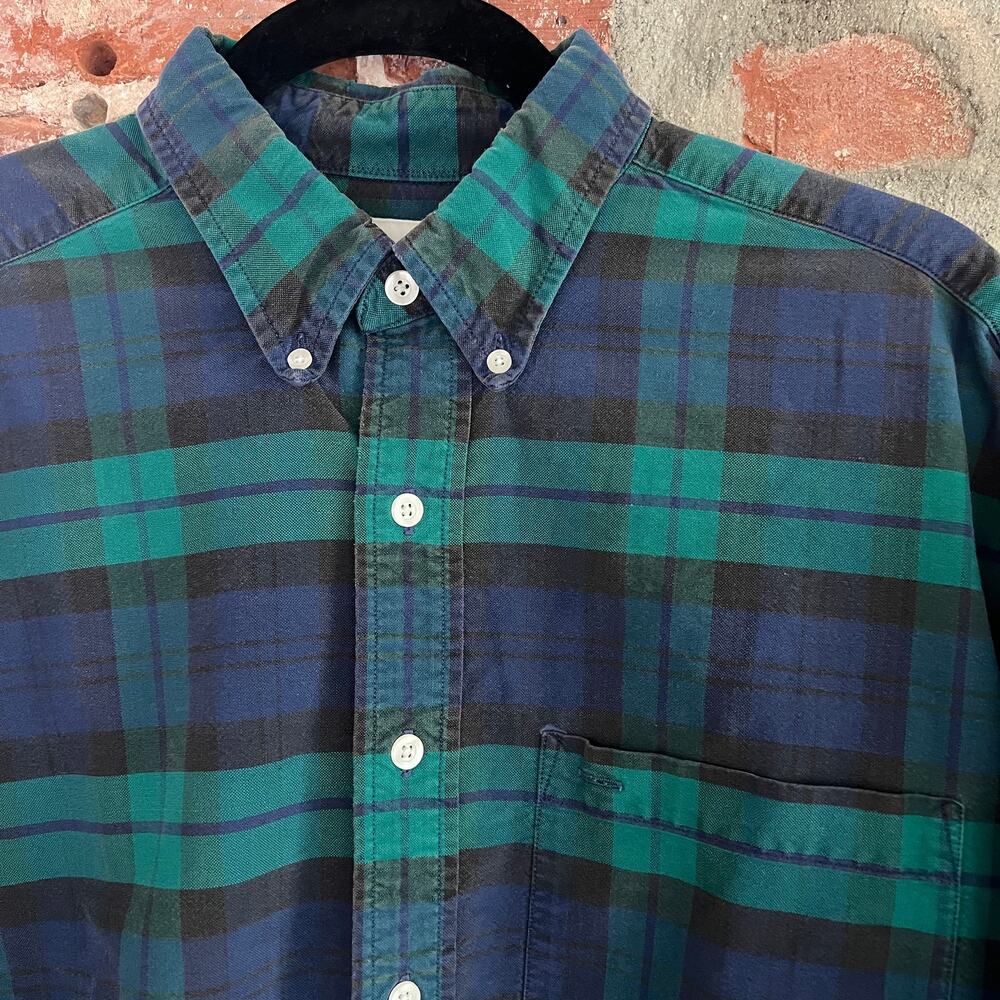 Arrow River Brand Men's Tartan Plaid Oxford Shirt L 23x30